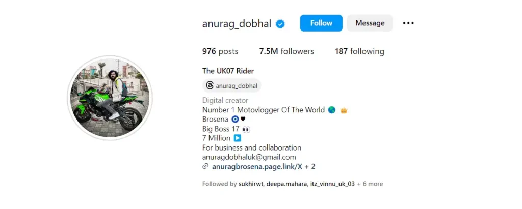 Anurag Dobhal Youtube Channel & Social Media